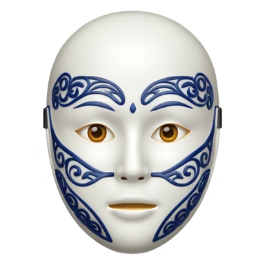 masque visage sticker