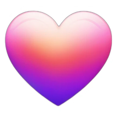 heart with colorful gradient sticker