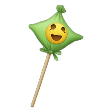 Rag on a stick sticker