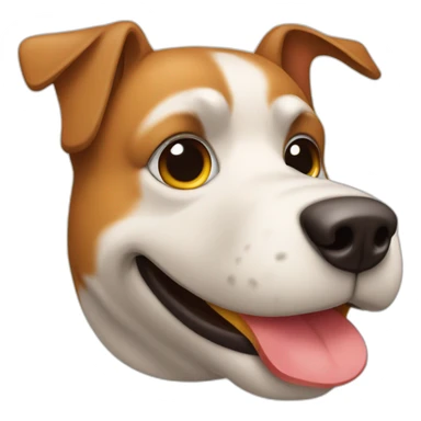 a hamburger dog sticker