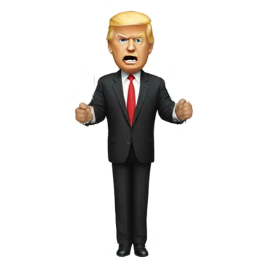 Trump marionette strings sticker