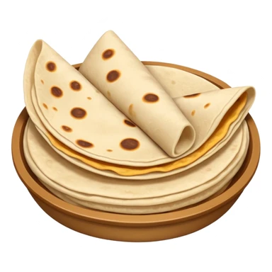 a fresh flour tortilla  sticker