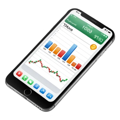 Iphone trading charts sticker