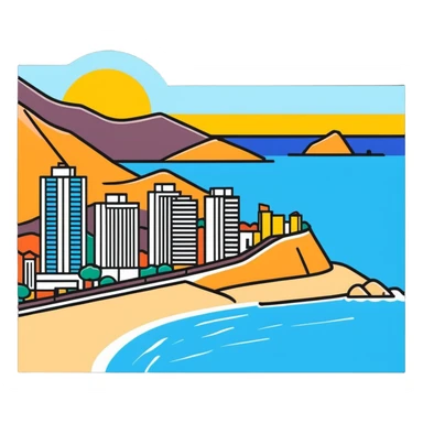 Benidorm tv programme logo sticker