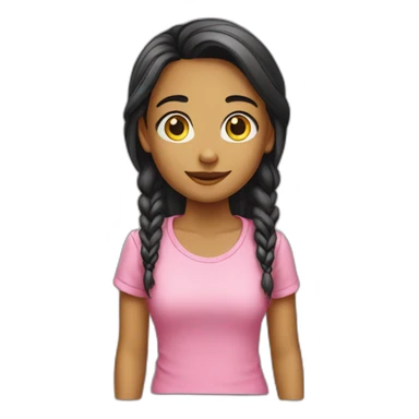 girl #3 t-shirt sticker