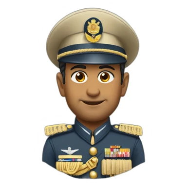 Dhoni as a military officer sticker