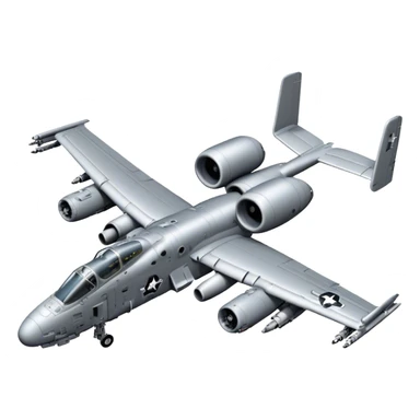 A-10 Thunderbolt II - Fairchild Republic (Grey) sticker