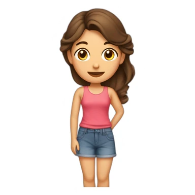 mujer enamorada de sus zapatos sticker