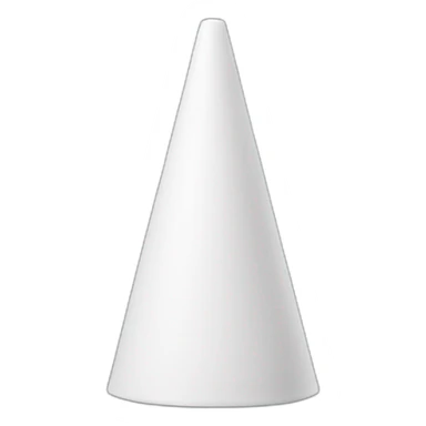 white cone on head sticker