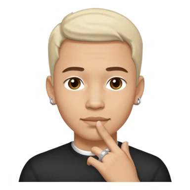 man wearing a ring sticker