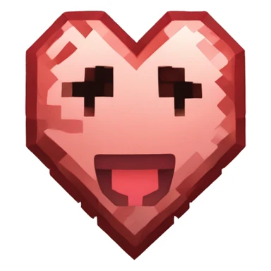 Minecraft hardcore heart sticker
