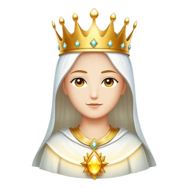 god mode avatar with divine aura and crown sticker