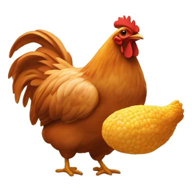Bassem qui mange du poulet sticker