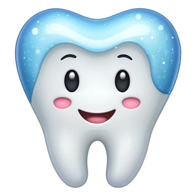 Realistic molar with sparkles  sticker