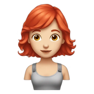 red-head-girl-smm sticker