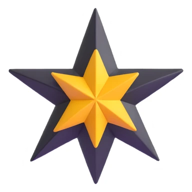 eight-pointed star sticker