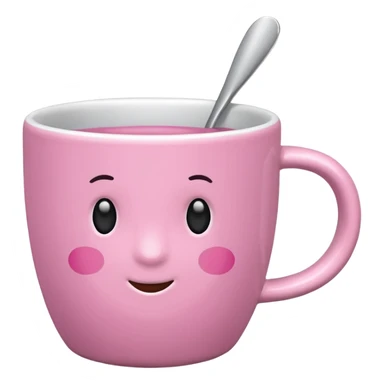 Pink cup sticker