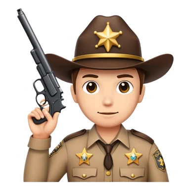 эмоджи мафия роль комиссар (шериф) sticker