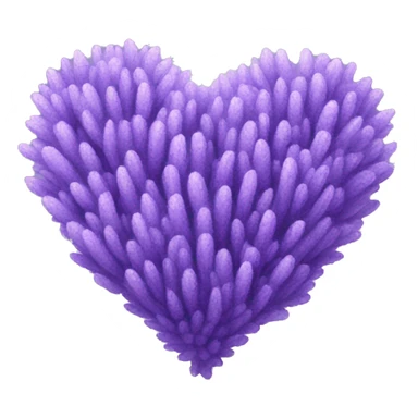 lavender coloured heart sticker