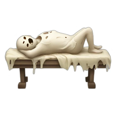 dying decaying body sticker