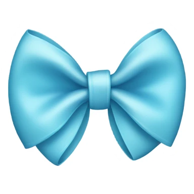 light blue bow  sticker