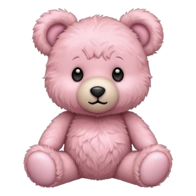light pink adorable teddy bear sticker
