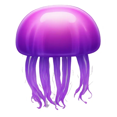 pink and purple jellyfish with no face sticker