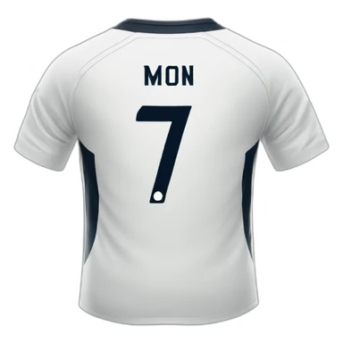soccer jersey with big signature sticker