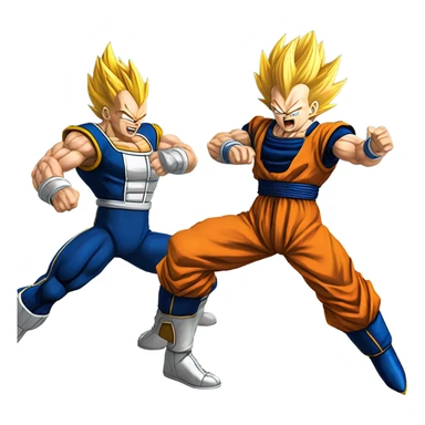 Vegeta and goku sticker
