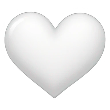 White heart sticker