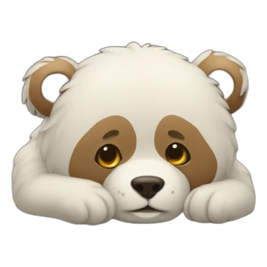 Ours avec choqué sticker