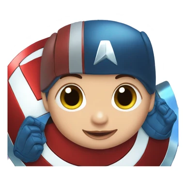 Baby captain america sticker