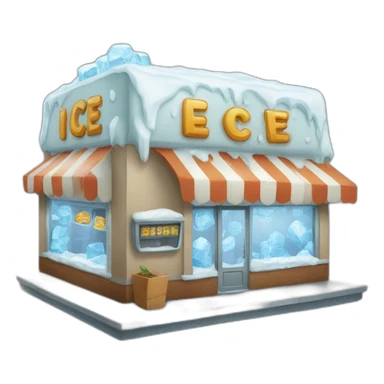 ICE SHOP sticker