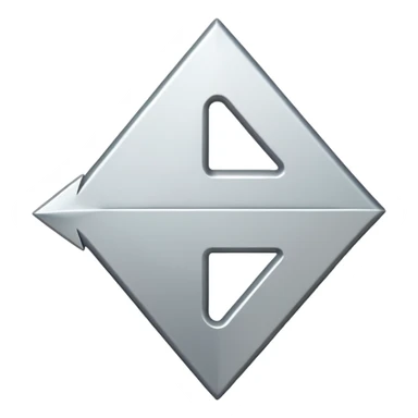 White arrow pointing downwards sticker