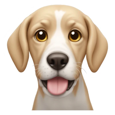 a dog with frog legs and cat whiskers sticker