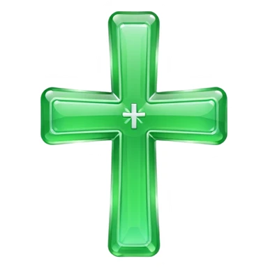 green pharmacy cross sticker