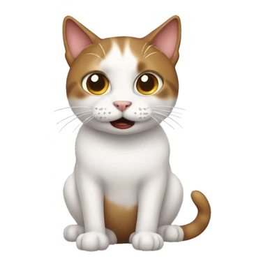Cat hates poop sticker