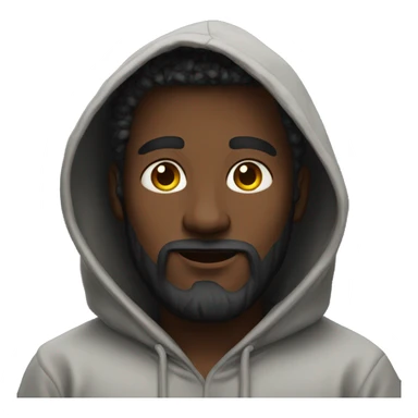 God wearing hoodie sticker