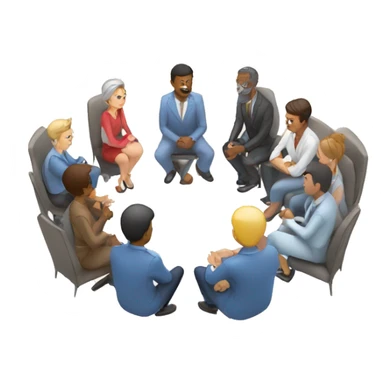 Group coaching support circle  sticker