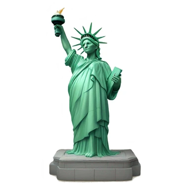 photorealistic statue of liberty sticker