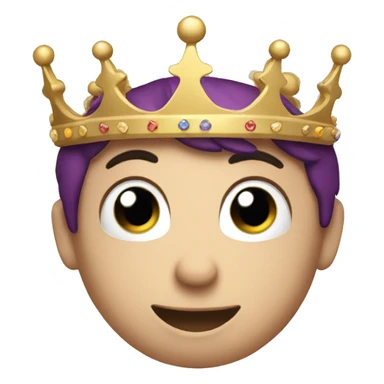 Instagram emoji with crown sticker