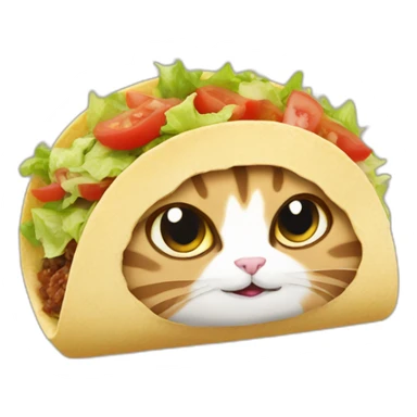 Taco cat sticker