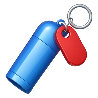 whistle in blue (#00A3E0) and red (#F9423A)  sticker