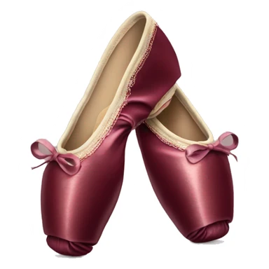burgundy pointe shoes sticker