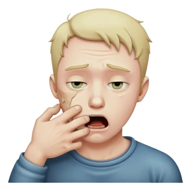 Guy choking himself  sticker