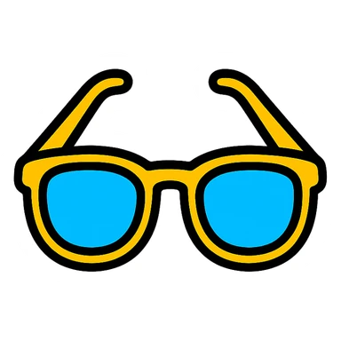 a pair of sunglasses sticker