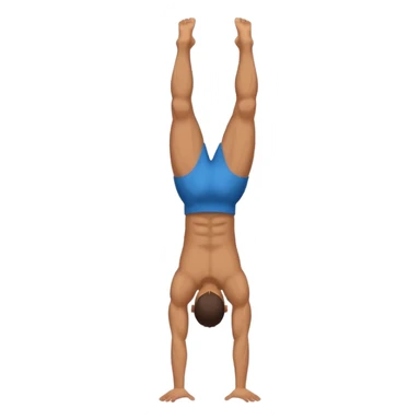 man doing a handstand sticker