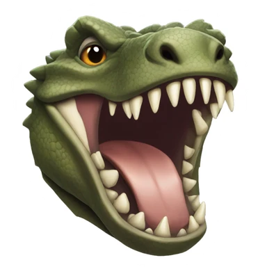 monster komodo dragon teeth sticker