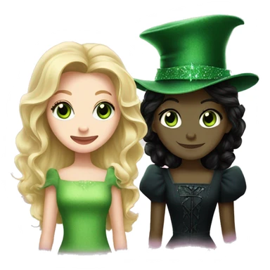 Elphaba and Glinda sticker
