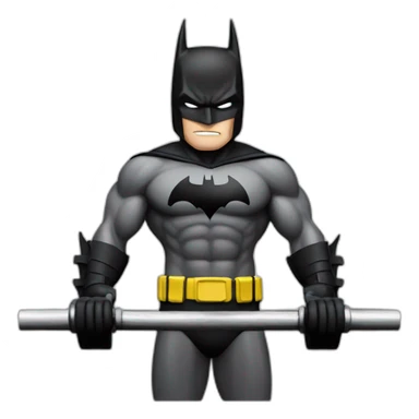 batman working out sticker